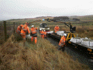 Liming the summit cutting - Tony Baker