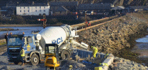 Concreting the base of the relay room - Andrew Thomas