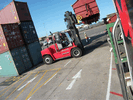 B wagons being unloaded at the docks in South Africa (W.Mole)