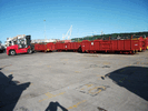 B wagons after unloading at the docks in South Africa (W.Mole)