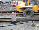 Power supply ducts being laid near water tower - David Tidy