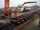 First section of WHR loop point being pulled into position - Andrew Thomas