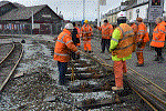 Track work at Harbour station - Andrew Thomas