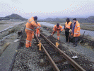 Replacing sleepers on the Cob - Tony Baker