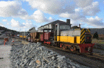 Works train delivering ballast - Andrew Thomas