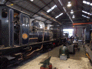 Garratts in extended Dinas loco shed - Andy Rutter