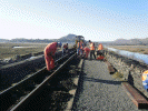 Replacing sleepers on the Cob - Tony Baker