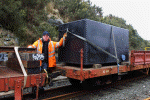 Replica water tank at Beddgelert - picture by John Hine