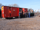 The handover to the Company of the refurbished Brake Van (Photo: John Ellis Williams)