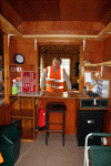 Fitting out the ticket office at Beddgelert - John Hine