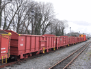 The B wagons after arrival at Dinas (L.Armstrong)