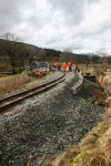 New ballast wall at Brynyfelin - Simon Melhuish