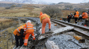 Repairing ballast wall Tro Ffridd - David Firth