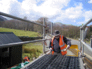 Concreting top of old water tower base - Stuart McNair