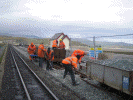 Ballasting the WHR platform road - Stuart McNair