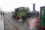 Gelert and Isaac waiting to depart from Pont Croesor - David Firth