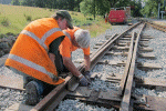 Installing catch point in siding at Beddgelert - David Firth