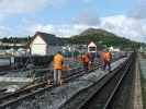 Packing the WHR platform road - Bob Zeepvat