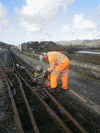 Fitting insulated fishplates to WHR point - Tony Baker