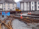 Three Road pit completed and fenced off. Five Road ballast and new sea wall to right. Pic: Andrew Thomas