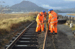 Tracklaying on the Cob on plastic sleepers - Andrew Thomas