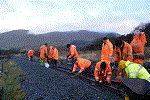 Putting in the stagger at Tro Ffridd - Simon Banbury