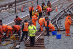 Tracklaying Gangs at work - Andrew Thomas