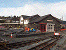 Beer garden taking shape and new doors on Spooners. Also visible standing on the loop is the newly delivered buffer stop to go by the signal box - Pete Matthews