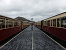 Carriage No.2016 in the WHR set at Porthmadog alongside the train due to leave on the Ffestiniog. (Photo: D. Smith)