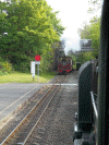 Fiji rriving from Waunfawr with the shuttle   Pic: Laurence Armstrong