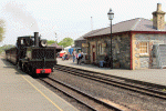 K1 arriving from Caernarfon with the shuttle   Pic: Laurence Armstrong