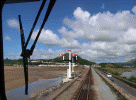 The trident signal awaits commissioning, seen from the diesel cab window - Pic: FWHR