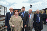 John Prideaux, Edwina Hart, Paul Lewin, Mike Hart and Lord Dafydd Elis-Thomas - Pic: Chris Parry