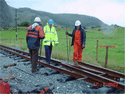 Tracklaying at Castell Cidwm. (Photo: Clive Briscoe)