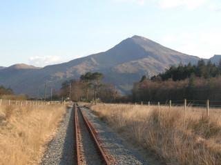 Summit crossing in distance