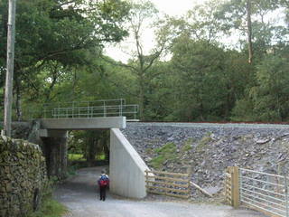 Pont Alun Bridleway lower crossing