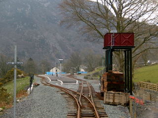 Afon Cwm Cloch lower riverbridge and station